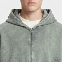 Meilleurs fabricants de vêtements : Nouveaux ensembles de survêtements zippés surdimensionnés pour hommes, style streetwear délavé, fabriqués sur mesure