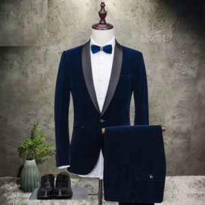 ชุดทักซิโด้ผู้ชายแบบผ้าทอ ระบายอากาศได้ดี ความยาวระดับเข่า ผ้าฝ้าย 100% สำหรับงานพิธีการ - Product Image 4