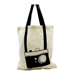 Sac cabas en toile de coton biologique avec fermeture éclair imprimé sur mesure style bohème léger durable personnalisable couleur logo voyage à la plage - Product Image 1