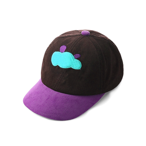 Gorra de béisbol clásica de pana de 6 paneles ZESHAN ZAFAR al por mayor, gorra deportiva de perfil bajo con bordado personalizado, tela 100% algodón - Product Image 4