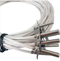 Sensor de temperatura PT100 de resistencia de platino RTD 3850K con cable de 3 núcleos.