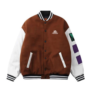 Chaqueta Letterman de Invierno para Hombre, Estilo Urbano, Tejido Suave y Transpirable, Diseño Casual, Perfecta para Uso Diario - Product Image 1