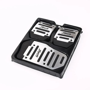 Ensemble de 3 couvre-pédales de voiture manuels en aluminium antidérapants, couvre-pédales de frein, d'embrayage et d'accélérateur, <span class=keywords><strong>kit</strong></span> universel pour pédales de voiture - Product Image 4