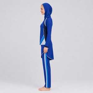 Ensemble Burkini Modeste Premium 4 Pièces, Maillot de Bain Islamique avec Pantalon, Séchage Rapide, Écologique, Couvrance Élevée, Vêtements de Plage et de Bain - Product Image 4