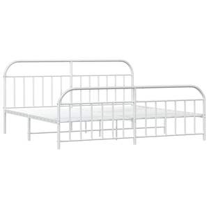 Base de Cama Doble de Acero con Recubrimiento en Polvo Blanco, Categoría de Productos de Camas Metálicas - Product Image 5