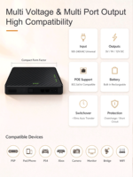 POE-830P-LFP Paket Baterai Tanpa Interupsi Mini UPS untuk Router WiFi Rumah Online Saat Pemadaman Listrik Input AC Global 100-240V