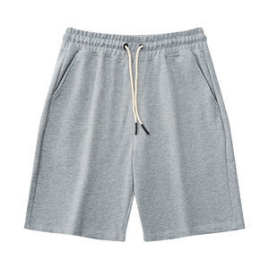 Pantalones Cortos Bermuda de Lana Verde para Hombre, Tejido de Punto Sólido, Cintura con Cordón, Bolsillos Delanteros, Impresión de Logotipo Personalizado, Transpirables, Casuales - Product Image 4