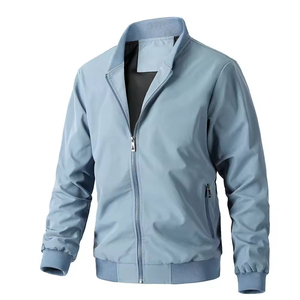 Chaqueta Bomber de Diseño Único para Hombre, Color Personalizado, Cuello con Botones, Estilo Urbano, Abrigo Cálido para Invierno - Product Image 1