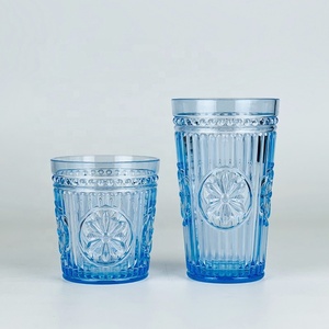 Vaso Alto de Plástico Acrílico Resistente a Roturas de 19 oz, Diseño Ondulado, para Fiestas, Hogar, Regalos - Product Image 5