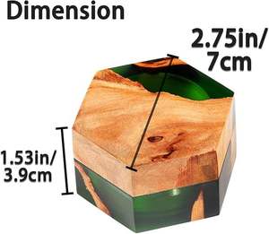 Luxury epoxy and wood <b>ring</b> box Cute resin <b>engagement</b> <b>ring</b> <b>holder</b> Compact personalized <b>ring</b> case for gift By HAND MADE CRAFT - Product Image 5