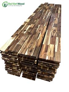 Dessus de table stratifié à surface solide en bois d'acacia Panneau de comptoirs articulés à la main Finition à l'huile de cire Table à manger de cuisine naturelle - Product Image 4