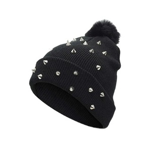Gorro de Punto con Pedrería de Moda para Mujer, Gorro de Invierno Brillante con Cristales, Gorro Cálido y Elegante, Venta al por Mayor, Proveedor OEM, MOQ Bajo - Product Image 2