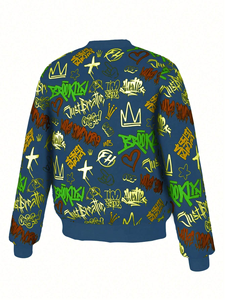 Fabricantes de Chaquetas Varsity Personalizadas para Hombre, Chaqueta Varsity Masculina con Mangas de Cuero PU y Letras Personalizadas para Marca de Ropa - Product Image 4