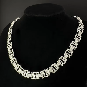 Emerald Cut 18K Solid Gold Natural Stone Chain <b>Bracelet</b> Rhodium Plated Geometric Classic Hip Hop Unisex IGI Certified Wedding - Product Image 1