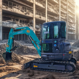 5.5ton เครื่องขุดขนาดเล็ก SK55 kobelco มือสองพร้อมส่วนประกอบ Plc หลัก - Product Image 4