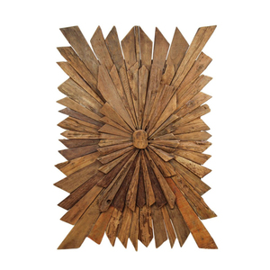 Top Quality <b>Large</b> Wood Sunburst <b>Wall</b> Art Handmade Starburst Wooden Sculpture for Rustic Modern Home & Hotel <b>Wall</b> <b>Decor</b> - Product Image 1