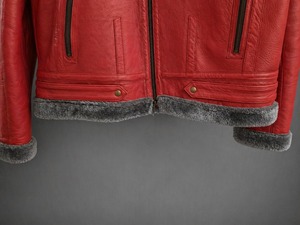 Men's Winter Genuine Leather <b>jacket</b> <b>Sherpa</b> <b>Lined</b> <b>jacket</b> - Product Image 4