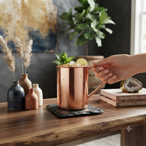 Vente en gros de tasses à Moscow Mule en cuivre pur, fabriquées à la main, pour cocktails, bière, café, boissons, articles de bar haut de gamme, fournisseur d'usine OEM ODM - Product Image 4