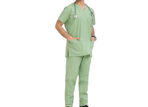 Best <b>Stuff</b> Men Uniform Scrub Lightweight Breathable High Quality Top Trending Comfortable Men Uniform Scrub with <b>Cheap</b> Price - Product Image 2