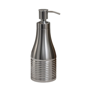 Distributeur de savon en acier inoxydable martelé, pompe à main en métal de qualité supérieure, flacon moderne pour salle de bain, distributeur de lotion liquide pour vanité - Product Image 4