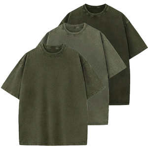 Camiseta de Hombre de Alta Calidad con Lavado Ácido, Secado Rápido, Logotipo Personalizado, Corte Regular, Estilo Casual, 100% Algodón Tejido - Product Image 2