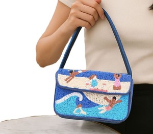 Elegante Bolso de Hombro con Cuentas y Diseño Floral, Bolso de Moda para Mujer, Ideal para Fiestas y Uso Diario, Bolso Bandolera - Product Image 3