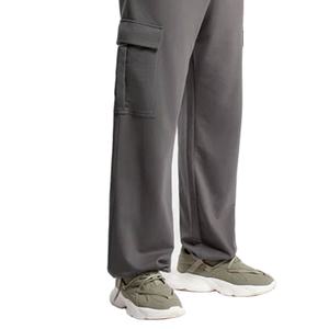 กางเกงวิ่งผ้าใบน้ำหนักเบาสำหรับผู้ชายกางเกงโอเวอร์ไซส์แบบลำลองเอวยางยืดระบายอากาศผ้าฝ้ายออกแบบได้ตามต้องการ - Product Image 3