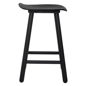 Factory Direct Premium Rubberwood Black Counter Chair Durable Commercial Grade Seating for Residential Projects - Product Image 3