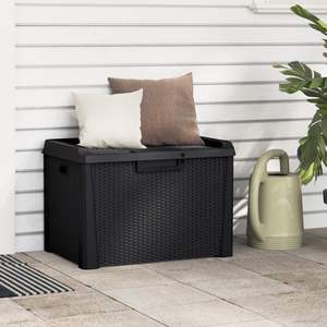 Boîte de rangement pour patio en PP anthracite de 33 gallons - Product Image 1