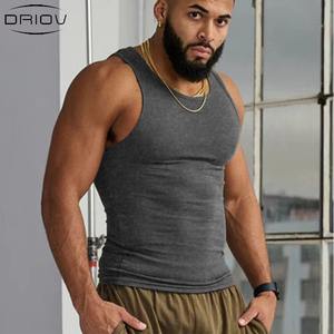 Chaleco deportivo de algodón de 250 GSM para hombre, chaleco sin mangas liso para culturismo y fitness, chaleco de algodón para ropa interior. - Product Image 3