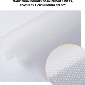 Set di 9 Tappetini Impermeabili Bianchi per Frigorifero e Cassetti, Lavabili, Protezioni per Ripiani del Frigorifero - Product Image 4