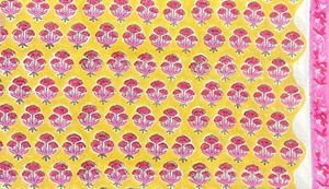 Elegant Block Printed Cotton Fabric Eco Friendly Reusable Floral Custom Print Hand Block print Fabric Bulk Order Supplier - Product Image 2