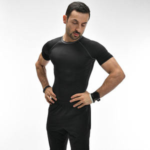Manufacturer Seamless Slim Fitness t <b>Shirt</b> Athletic Bodybuilding Muscle Tee Quick Dry High <b>Compression</b> Gym t <b>Shirts</b> <b>for</b> <b>Men</b> - Product Image 2