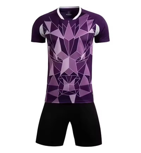 Ensemble de maillots de football personnalisés en tissu à séchage rapide, impression par sublimation, ensemble d'entraînement pour équipes jeunes, OEM ODM - Product Image 5