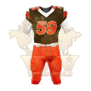 ชุดเครื่องแบบอเมริกันฟุตบอลพิมพ์ลายเองพิมพ์ซับลิเมชันกางเกงฝึกซ้อมสำหรับเยาวชนและผู้ใหญ่ - Product Image 1