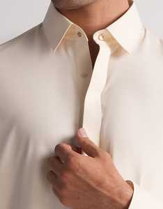 Qamis Crème pour Homme à Manches Longues, Longueur Ras du Sol, en Coton, Robe de Prière Modeste Style Moyen-Orient, Respirant, Coupe Ample, pour Adulte - Product Image 4