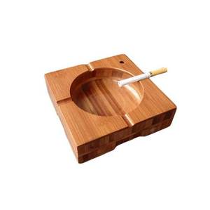 Eco-Friendly American Style Classic Wooden Handmade Customized Shape Tabletop <b>Ashtray</b> for Smoking Cigars Cigarettes Decorative - Product Image 1