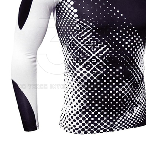 Custom Logo Training <b>Men</b> Rash Guard Quick Dry <b>Compression</b> Base Layer Spandex/Polyester Fitness Clothing for Team Sports - Product Image 6
