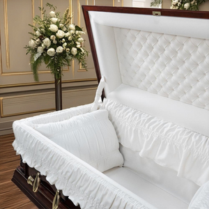 CKT2007 Serenity ataúd de madera de estilo norteamericano de alta calidad al por mayor directo del fabricante-Suministros funerarios - Product Image 5