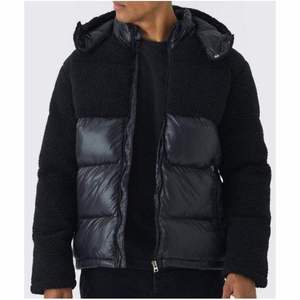 Unisex Black Thick Eco-Friendly Anti-UV Puffer Jacket Fleece <b>Lined</b> Windproof Zipper Closure Casual Winter <b>Coat</b> Regular Fit Solid - Product Image 1