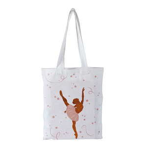 Printed Custom Logo And Color Cotton Tote <b>Bag</b> Eco Friendly Washable Adjustable Modern Style Handles Promotional - Product Image 1