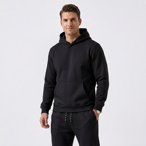Men's <b>White</b> Hooded <b>Sweatshirt</b> Full Sleeve Casual Solid Color Cotton Breathable Autumn Wear Regular Fit With Pockets - Product Image 6