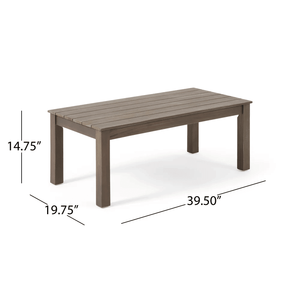Conjunto de Muebles de Jardín Temecula de 4 Plazas en Madera de Acacia, Sofá de Dos Plazas, Mesa de Centro, 2 Sillones con Acabado Gris Oscuro, Muebles de Patio - Product Image 6