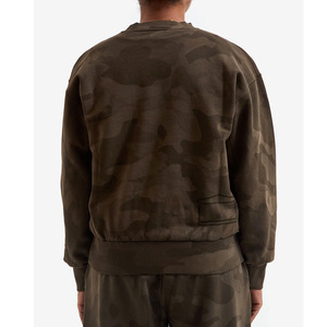 Sudadera Casual Relajada con Estampado de Camuflaje para Hombre y Mujer, Sudadera Verde Camo para un Look Urbano y Elegante - Product Image 3