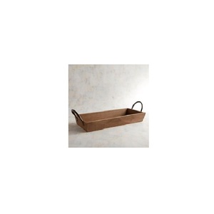 Bandeja de Servir de Madera Rústica, Plato de Madera Natural con Asas para Desayuno, Café, Té, Bocadillos, Restaurante - Product Image 4
