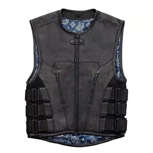 Chaleco de Motocicleta Táctico de Invierno Personalizado, Chaleco de Lona Premium con Correas Laterales Ajustables para Hombre, OEM ODM - Product Image 1