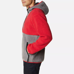 Veste polaire pour homme de haute qualité, entièrement zippée, col montant, poches zippées, douce et chaude pour l'extérieur, hiver, logo personnalisé sur le devant - Product Image 3
