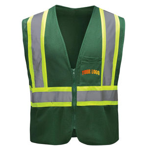 Chaleco de Seguridad de Alta Visibilidad con Cierre Frontal, ANSI Clase 1, con Luces LED Intermitentes, Impermeable, Reflectante, Color y Logotipo Personalizables, para Invierno - Product Image 3