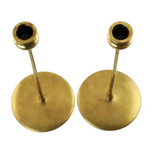Support de bougie conique vintage en laiton fait main ILAHI, motif gaufré, 1 couleur, haute qualité, résistant à la chaleur, pour la maison - Product Image 4