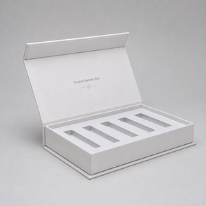 Caja de Cartón Blanco Personalizada con Cierre Magnético, Caja de Embalaje Rígida para Exhibición de Muestras de Cosméticos - Product Image 2